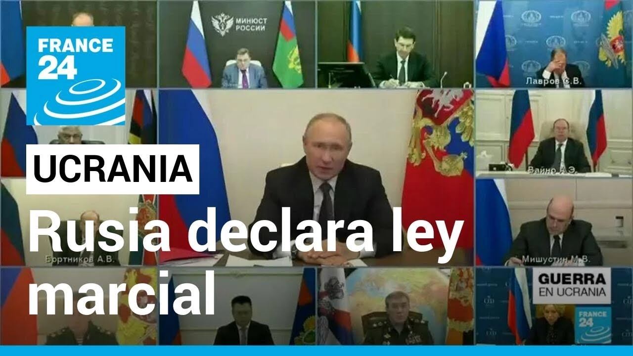 Vladimir Putin declara ley marcial en las regiones ucranianas anexionadas por Rusia • FRANCE 24