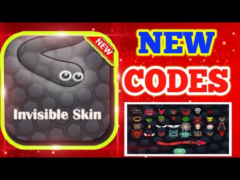 4 NEW SLITHER.IO INVISIBLE SKIN CODES - SLITHER.IO CODES - CODES SLITHER.IO - SLITHER.IO PROMO CODES
