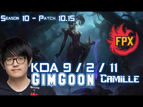 FPX GimGoon CAMILLE vs MAOKAI Top - Patch 10.15 KR Ranked