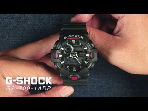 Casio G-Shock GA-700-1ADR Digital Analog Dial Black Resin Band-1