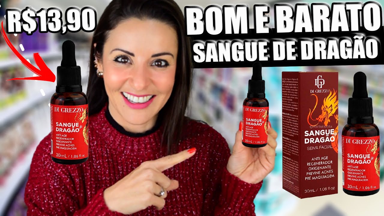 BARATINHO e BOM | Sérum SANGUE DE DRAGÃO Di Grezzo