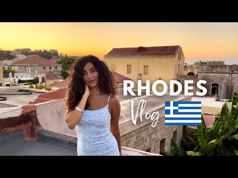 RHODES GREECE TRAVEL VLOG 🇬🇷 (OLD TOWN RHODES, LINDOS & MORE) 🏰