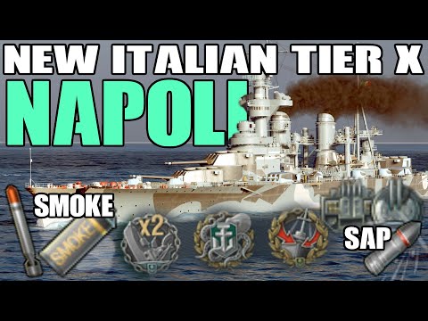 Napoli - NEW Italian COAL Cruiser with SAP Secondarys, Smoke and Torps World of Warships