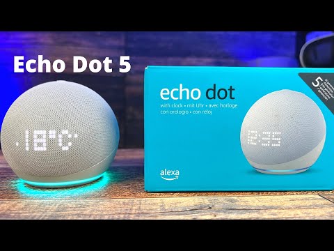 Der neue Amazon Echo dot 5 mit Alexa und neuem Display ! Beschreibung , Bedienung und Unboxing !