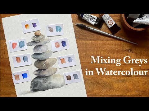 Mixing Greys in Watercolour