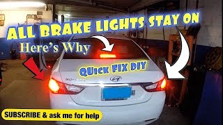 ALL BRAKE LIGHTS STAY ON, HERES A QUICK FIX, DIY