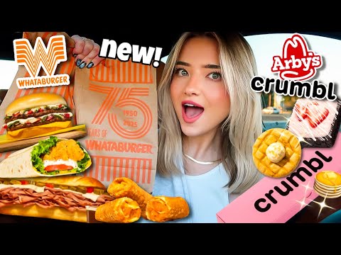 Eating NEW Fast Food Menu Items For 24 HOURS!!