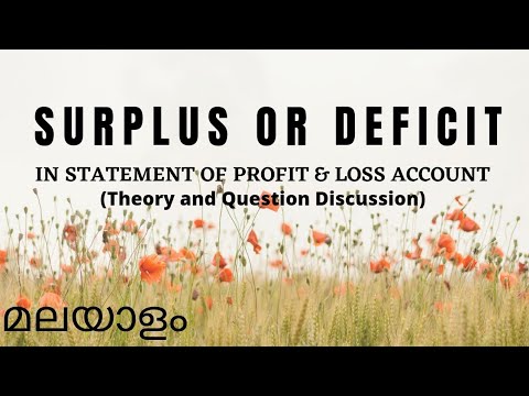 Surplus or Deficit / Joint Stock companies / Financial Accounting
