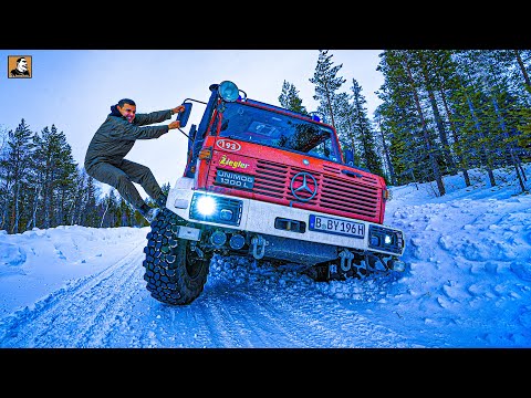UNIMOG stuck in the snow - total technical failure | Survival Mattin