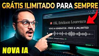 CHEGA DE PAGAR! crie VOZES REAIS com a NOVA IA GRÁTIS ILIMITADA PARA COMPUTADOR