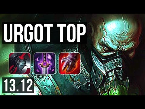 URGOT vs AKALI (TOP) | Rank 2 Urgot, 9 solo kills, Legendary, 1.4M mastery | NA Grandmaster | 13.12