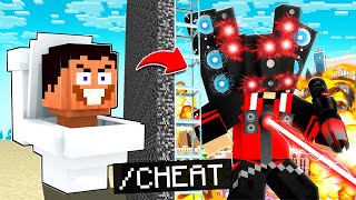 I Cheated In SKIBIDI TOILET Mob Battle  in Minecraft !!!