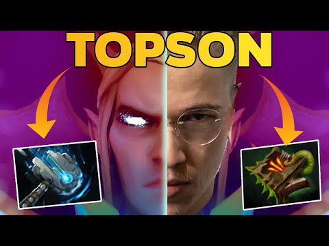 THE GOD OF INVOKER IS BACK !! Topson Meteor Hammer Build Dota 2