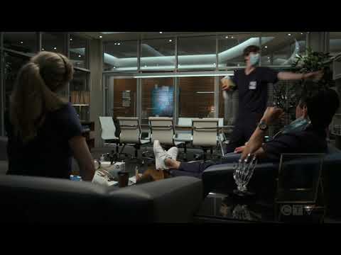 Shaun talks to fellow residents