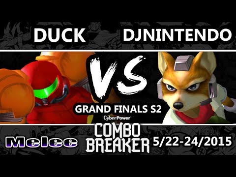 Combo Breaker - DJ Nintendo (Fox) Vs. Duck (Samus) SSBM Grand Finals S2 - Smash Melee