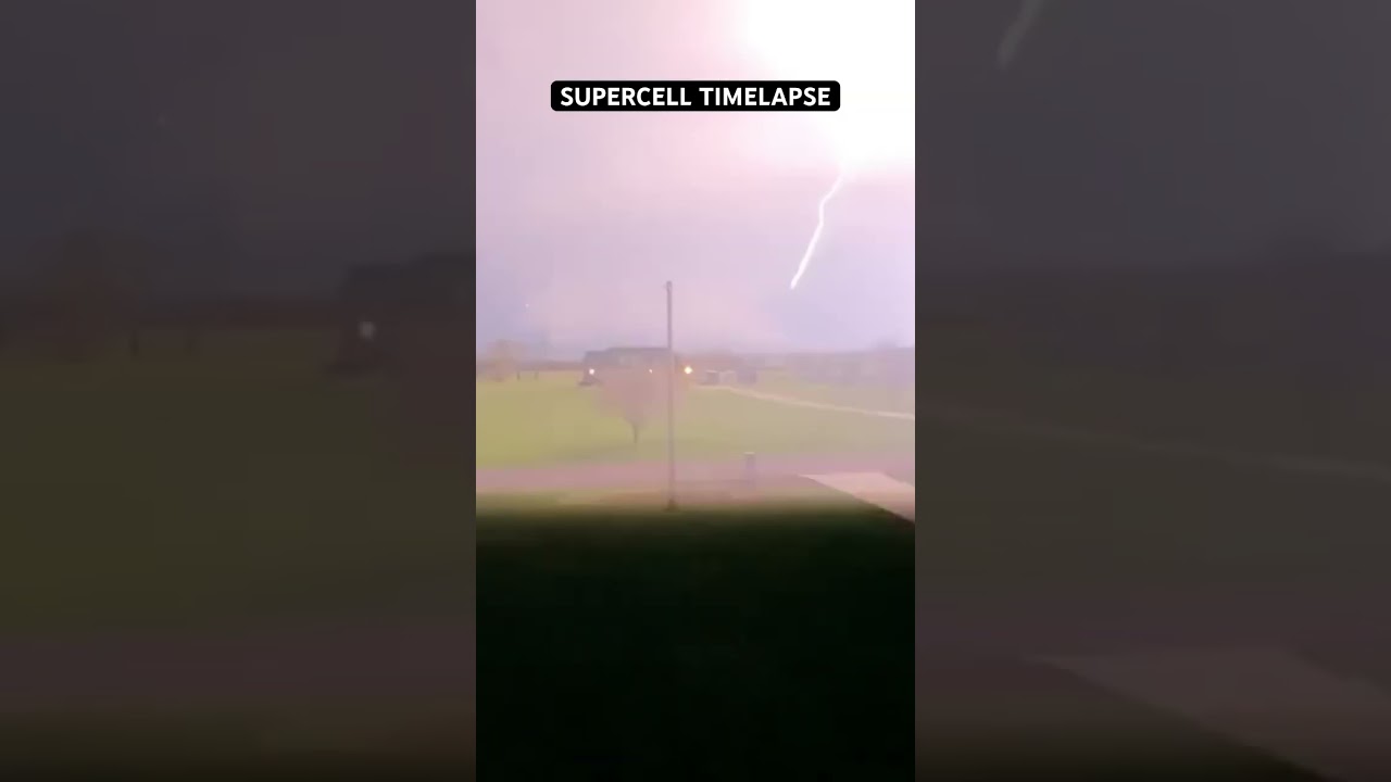 SUPERCELL TIMELAPSE #weather #supercell #timelapse
