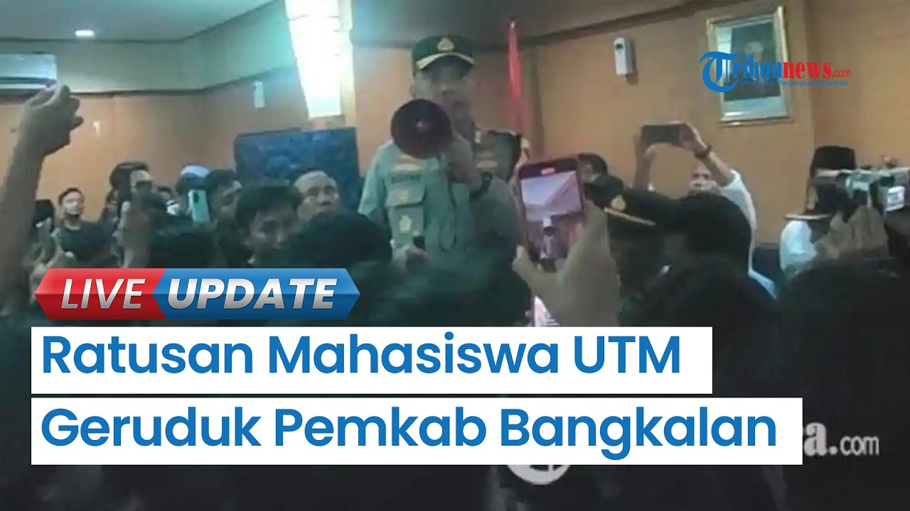 Ratusan Mahasiswa UTM Geruduk Kantor Pemkab Bangkalan, Desak Solusi atas Maraknya Pembegalan