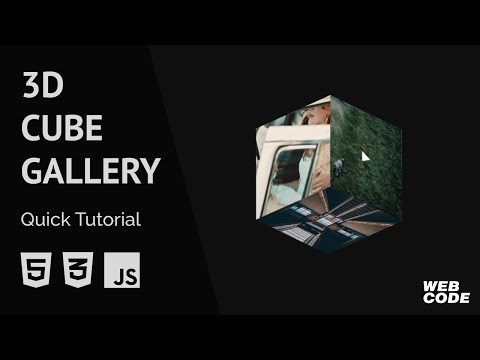 Interactive 3d Cube Gallery Htmlcssjavascript Quick Tutorial