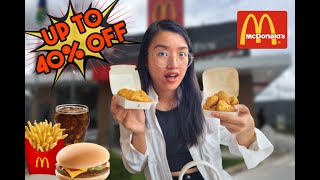 Using MCDONALDS APP to get up to 40% OFF & more promos | You'll never believe it!