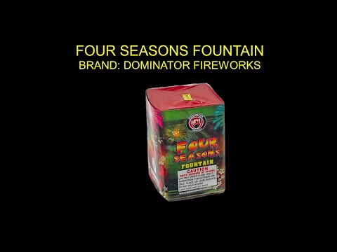 Four Seasons Fountain Dominator Fireworks