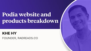 Podia website and products breakdown with Khe Hy