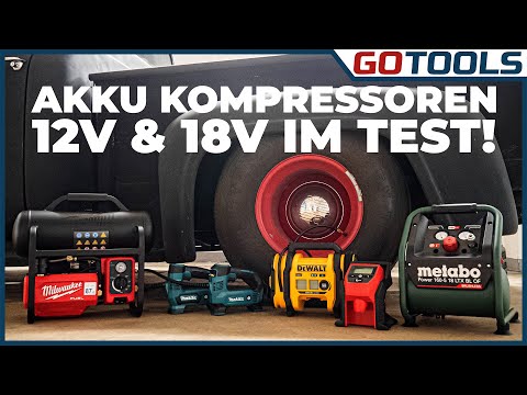 Kompressor-Power auch mit Akku? Neuheiten wie Milwaukee, DeWalt, Makita & Metabo | inkl. Verlosung