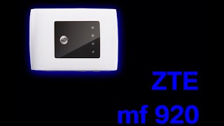 ZTE MF920 - відео 1