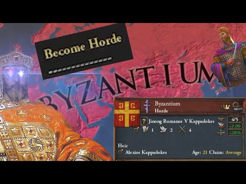 BYZANTINE HORDE - HOW TO BECOME A BYZANTINE HORDE AND STEPPE NOMAD IN EU4