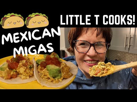 Mexican Migas -- Breakfast Soft Tacos #breakfasttacos #tofu
