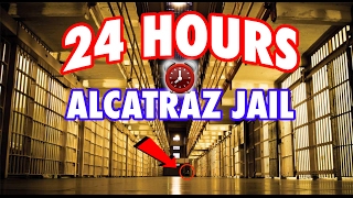 (GHOSTS) 24 HOUR OVERNIGHT in ALCATRAZ MOB OF THE DEAD PRISON | OVERNIGHT CHALLENGE in ALCATRAZ JAIL