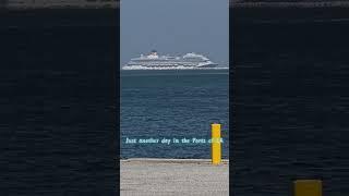 Caught these beauties setting sail  Navigator of the Seas & Quantum of the Seas & Carnival Firenze🚢