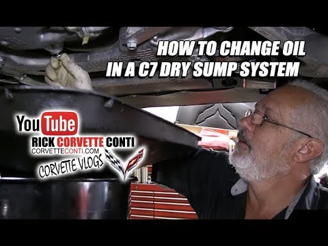 HOW TO CHANGE OIL IN A DRY SUMP C7 CORVETTE