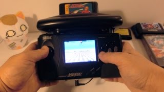 Genesis 32x running on modified Sega Nomad, external pad and other features.