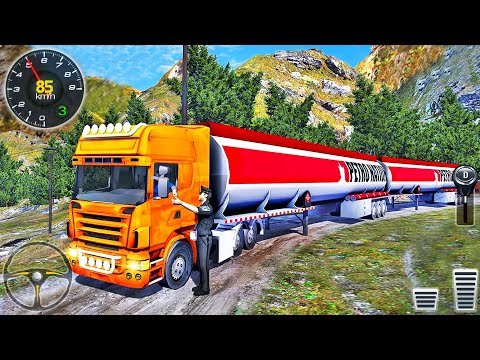 Oil Tanker Truck Driving Simulator - Offroad Uphill Driver Fun 3D - Android GamePlay