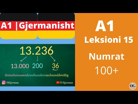 A1 - Lesson 15 | Numbers (Part 3) | Numbers 100+ | Learn German | O German