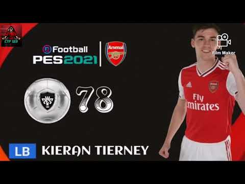 Arsenal Players Official Ratings - eFOOTBALL PES 2021.