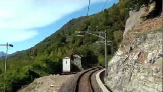 preview picture of video 'Centovalli railway drivers view 1/3 Locarno-Domodossola チェントヴァッリ鉄道'