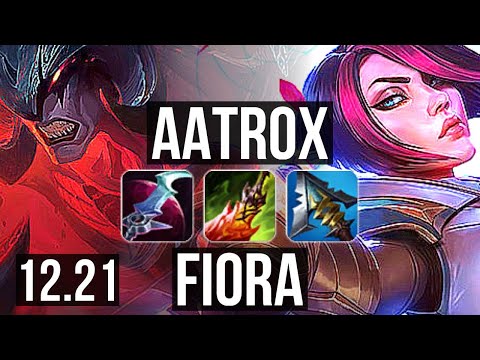 AATROX vs FIORA (TOP) | 10/1/9, 7 solo kills, 600+ games, 800K mastery | KR Diamond | 12.21