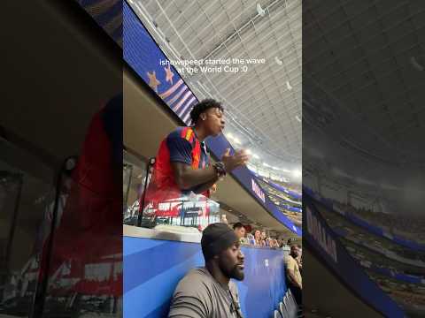 iShowSpeed started the wave at the #FIFAWorldCup ⚽️ #YouTubePartner