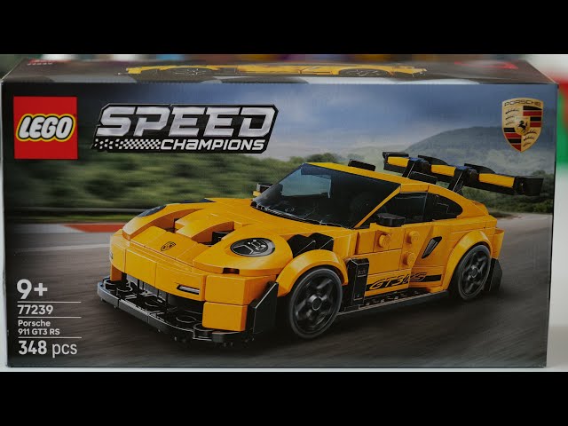 Vídeo relacionado con LEGO Speed Champions Superdeportivo Porsche 911 GT3 RS - Maqueta de Coche de Juguete con Minifigura de Conductor - Regalo de Cumpleaños para Niños de 9+ Años 77239