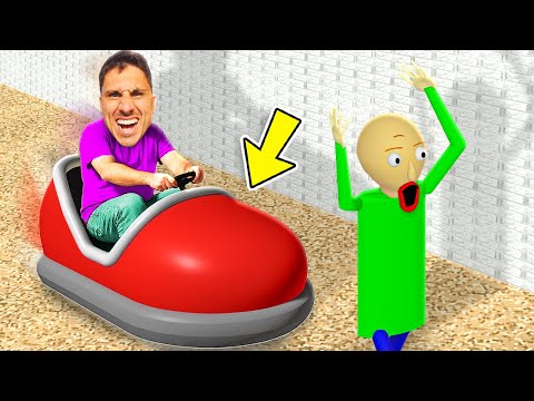I Ran Over Baldi With Bumper Cars!