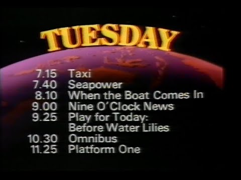 Tuesday 24th March 1981 BBC1 - Nationwide - When The Boat Comes In - Rolf Harris Cartoon Time