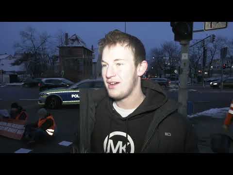 Klimaaktivisten: zweite Straßenblockade in Aalen