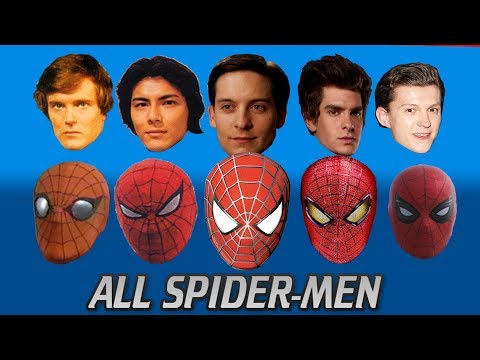 EVERY SPIDER-MAN ACTOR EVER (Outdated) From the 70s to Tom Holland's Spider-Man Homecoming 2017