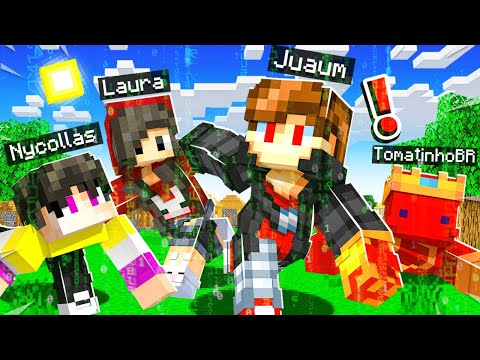 CORRIDA HACK COM MEUS AMIGOS NO MINECRAFT!