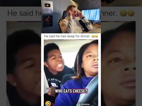 He said he had sleep for dinner 🤣