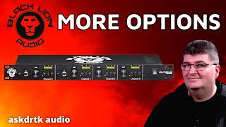 Video thumbnail for FOUR CHANNEL TRANSFORMER PREAMP - BLACK LION AUTEUR QUAD - Record and Hybrid Mix! by askdrtk