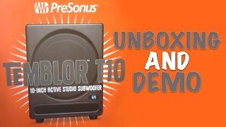 Video thumbnail for Presonus Temblor T10 Subwoofer Unboxing and Demo by Christian Arnold