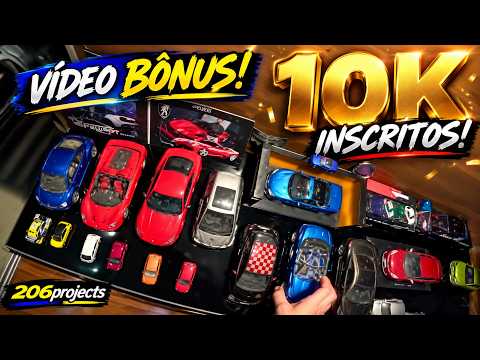 📹 10 MIL INSCRITOS! 🦁 Minha coleção de miniaturas Peugeot 🇫🇷