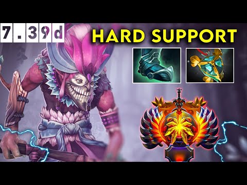Dazzle Immortal Hard Support - Dota 2 Patch 7.39d Pro Pub Gameplay